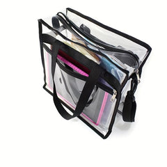 Clear PVC Shoulder Bag Zipper Crossbody Jelly Bag
