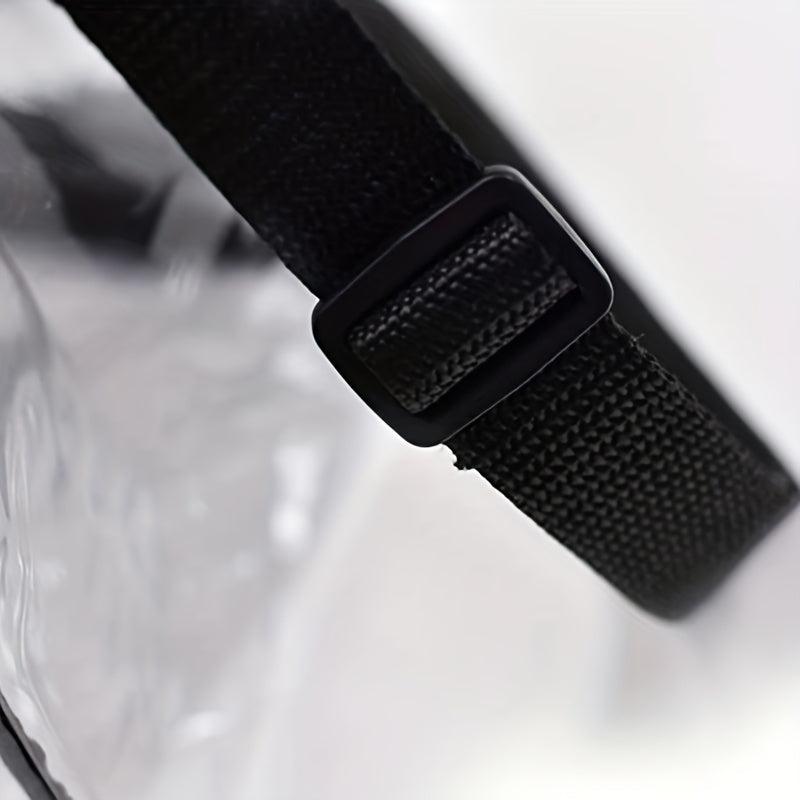 Clear PVC Shoulder Bag Zipper Crossbody Jelly Bag