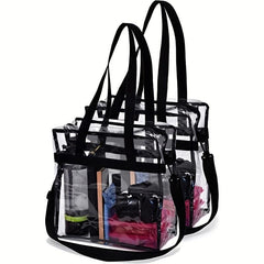 Clear PVC Shoulder Bag Zipper Crossbody Jelly Bag