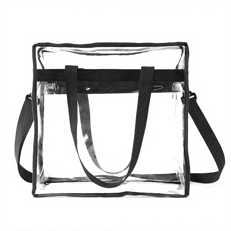 Clear PVC Shoulder Bag Zipper Crossbody Jelly Bag