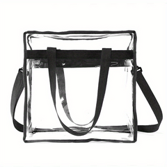Clear PVC Shoulder Bag Zipper Crossbody Jelly Bag