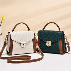 Vintage Pattern Square Shoulder Bag Work Satchel Bag Women's Bag