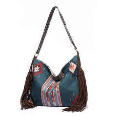 Indian Style Tassel Shoulder Bag Large Capacity Women's Shoulder Bag