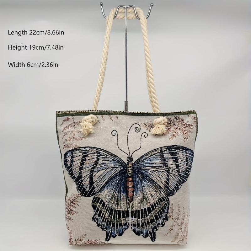Vintage Butterfly Shoulder Bag Ethnic Handbag