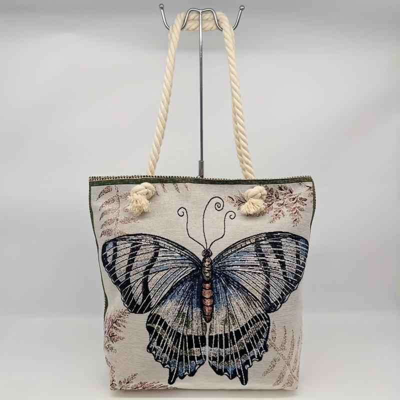 Vintage Butterfly Shoulder Bag Ethnic Handbag