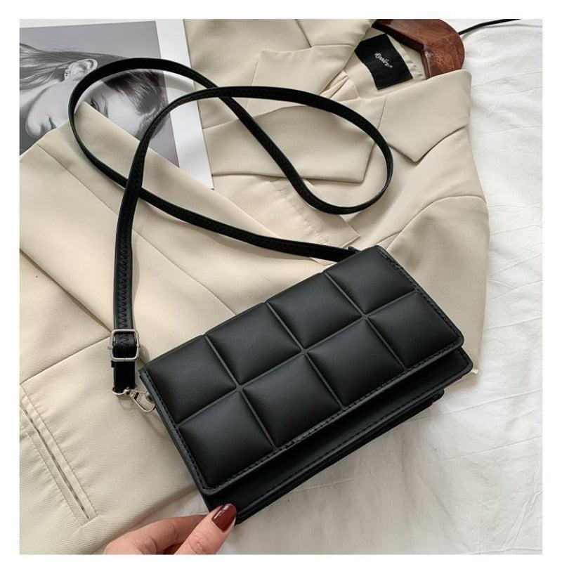 Geometric Embossed Crossbody Bag PU Shoulder Bag for Women
