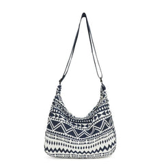 Clorbloc Geometric Pattern Shoulder Bag Ethnic Handbag Vintage Purse