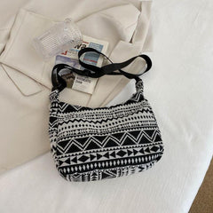 Clorbloc Geometric Pattern Shoulder Bag Ethnic Handbag Vintage Purse