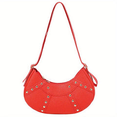Versatile Half Moon Bag Women's Casual Shoulder Bag & Purse