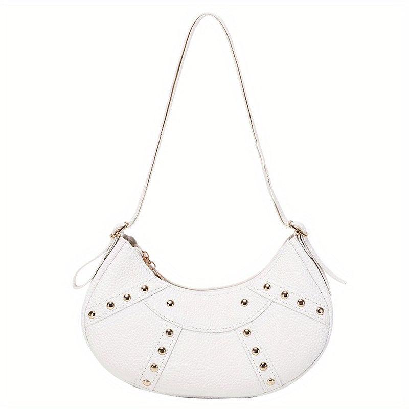 Versatile Half Moon Bag Women's Casual Shoulder Bag & Purse