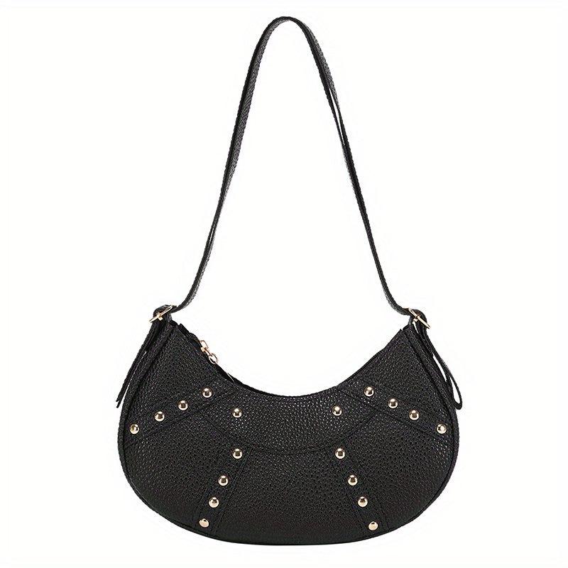 Versatile Half Moon Bag Women's Casual Shoulder Bag & Purse