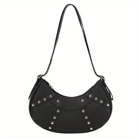 Versatile Half Moon Bag Women's Casual Shoulder Bag & Purse