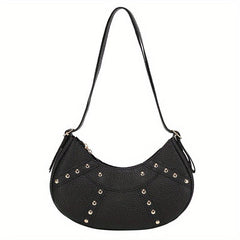 Versatile Half Moon Bag Women's Casual Shoulder Bag & Purse