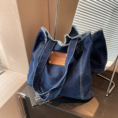 Large Canvas Tote Bag Soft Durable Shoulder Bag Women's Commuter Bag