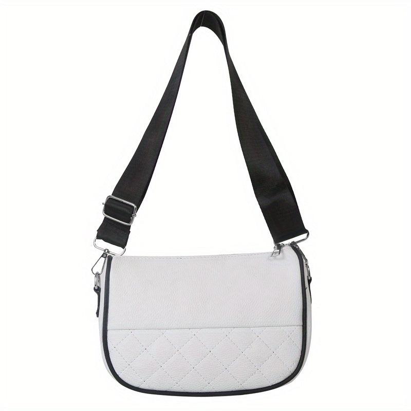 Quilted Crossbody Bag Argyle Shoulder Purse for Women