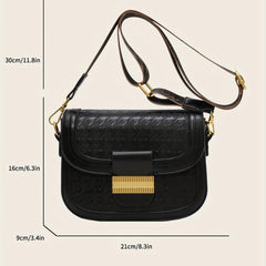 Vintage Crossbody Saddle Bag Retro Flap Shoulder Phone Bag