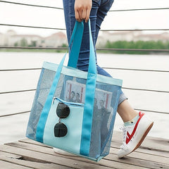 Mesh Travel Beach Bag Outdoor Sports Swimming Storage Bag
