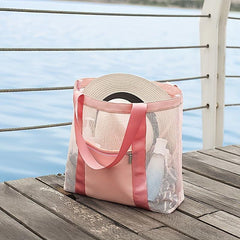 Mesh Travel Beach Bag Outdoor Sports Swimming Storage Bag