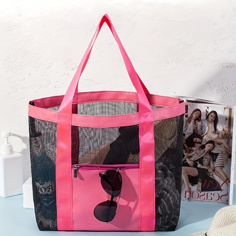 Mesh Travel Beach Bag Outdoor Sports Swimming Storage Bag