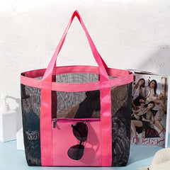 Mesh Travel Beach Bag Outdoor Sports Swimming Storage Bag