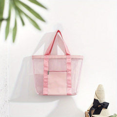 Mesh Travel Beach Bag Outdoor Sports Swimming Storage Bag