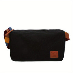 Casual Minimalist Crossbody Bag Colorful Strap Zipper Shoulder Bag