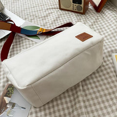Casual Minimalist Crossbody Bag Colorful Strap Zipper Shoulder Bag