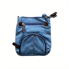 Retro Denim Shoulder Bag Crossbody Small Square Purse
