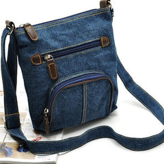 Retro Denim Shoulder Bag Crossbody Small Square Purse