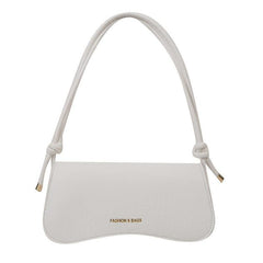Minimalist Solid Baguette Bag All Match Flap Underarm Bag Shoulder Bag