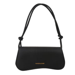 Minimalist Solid Baguette Bag All Match Flap Underarm Bag Shoulder Bag