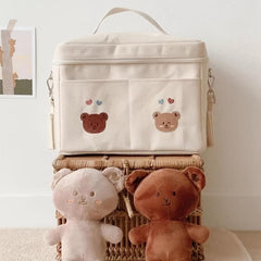 Canvas Baby Stroller Storage Bag Large Capacity Lightweight Mommy Bag