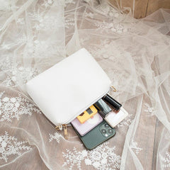 Daisy Floral Mini Shoulder Bag Clear Turn Lock Zipper Crossbody Bag