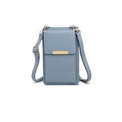 Solid Shoulder Bag All Match Zipper Coin Purse