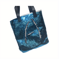 Mermaid Sequins Shoulder Bag Glitter Tote Bag Large Bling Travel Beach