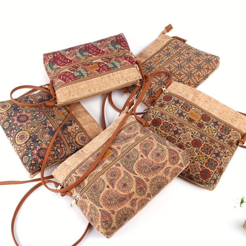 Vintage Paisley Pattern Shoulder Bag Ethnic Handbag Classic Storage Bag