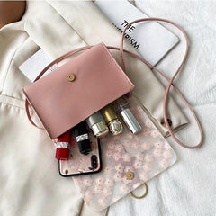 Floral Embroidered Crossbody Bag Stylish Handbag & Purse