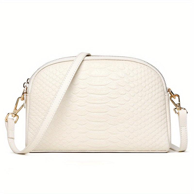 Snakeskin Crossbody Bag Clutch Phone Purse Zipper Shoulder Bag