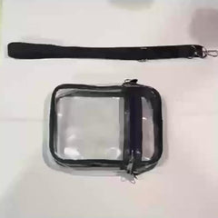Clear PVC Crossbody Bag Waterproof Shoulder Bag Travel Beach Concert