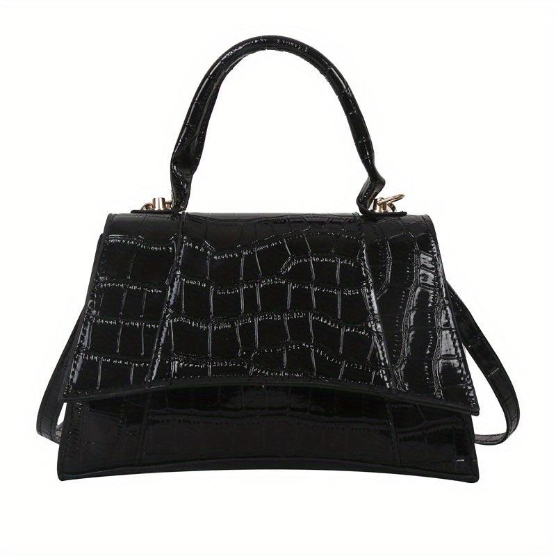 Crocodile Embossed Crossbody Bag for Women