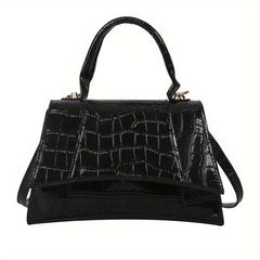 Crocodile Embossed Crossbody Bag for Women