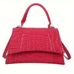 Crocodile Embossed Crossbody Bag for Women
