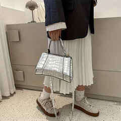 Crocodile Embossed Crossbody Bag for Women