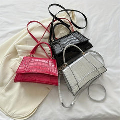 Crocodile Embossed Crossbody Bag for Women