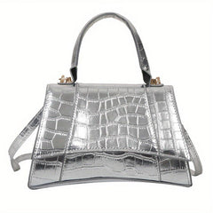 Crocodile Embossed Crossbody Bag for Women