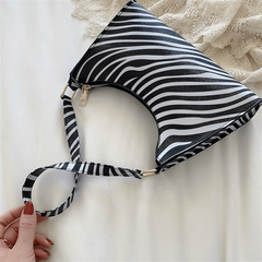 Animal Pattern Shoulder Bag Zipper Baguette Bag Underarm Bag