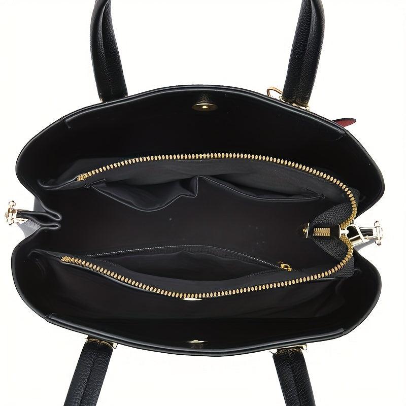 Heart Pendant Top Handle Satchel Crossbody Bag Purse