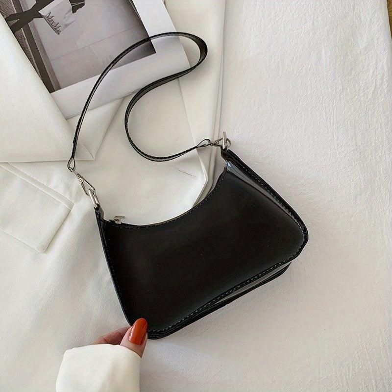 Transparent Jelly Shoulder Bag Underarm Purse for Travel Events Concert