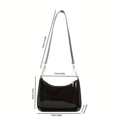 Transparent Jelly Shoulder Bag Underarm Purse for Travel Events Concert