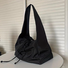 Nylon Drawstring Tote Bag Large Capacity Shopping Bag